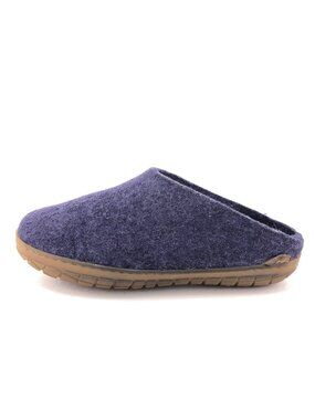 Glerups Purple Wool Natural Rubber Sole Slippers EUR 36